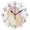 Black, variant on Rainbow Hair Capybara Stars Round Wall Clock Silent Analog Battery Operated Gold Pointer Home Decor 9.84" Diameter