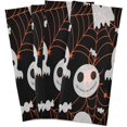 thumbnail image 2 of GZHJMY Soft Absorbent Reusable Kitchen Towels, Set of 4|28x18 in, Halloween Spider Skeleton Dining Kitchen Living Room Tea Towels Dish Towels Decorative Towels, 2 of 7
