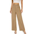 thumbnail image 1 of Pantalones anchos para mujer, pantalones anchos para mujer, pantalones anchos plisados para mujer, pantalones largos anchos, innovación moderna, 1 of 2