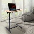 thumbnail image 3 of Miumaeov Rolling Laptop Desk 360Rotation Height Adjustable Laptop Table Laptop Cart Laptop Stand for Couch Bed Recliner Chair Standing, 3 of 14