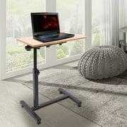Miumaeov Rolling Laptop Desk 360Rotation Height Adjustable Laptop Table Laptop Cart Laptop Stand for Couch Bed Recliner Chair Standing