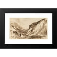 thumbnail image 2 of William Hart 18x12 Black Modern Framed Museum Art Print Titled - Deep Valley in Mountainous Landscape, 2 of 5