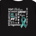 thumbnail image 4 of Inktastic Ovarian Cancer- Together We Will Win Boys or Girls Long Sleeve Toddler T-Shirt, 4 of 5