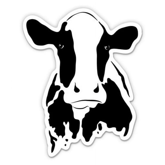 Cow - 3" Vinyl Sticker - For Car Laptop I-Pad Phone Helmet Hard Hat - Waterproof Decal