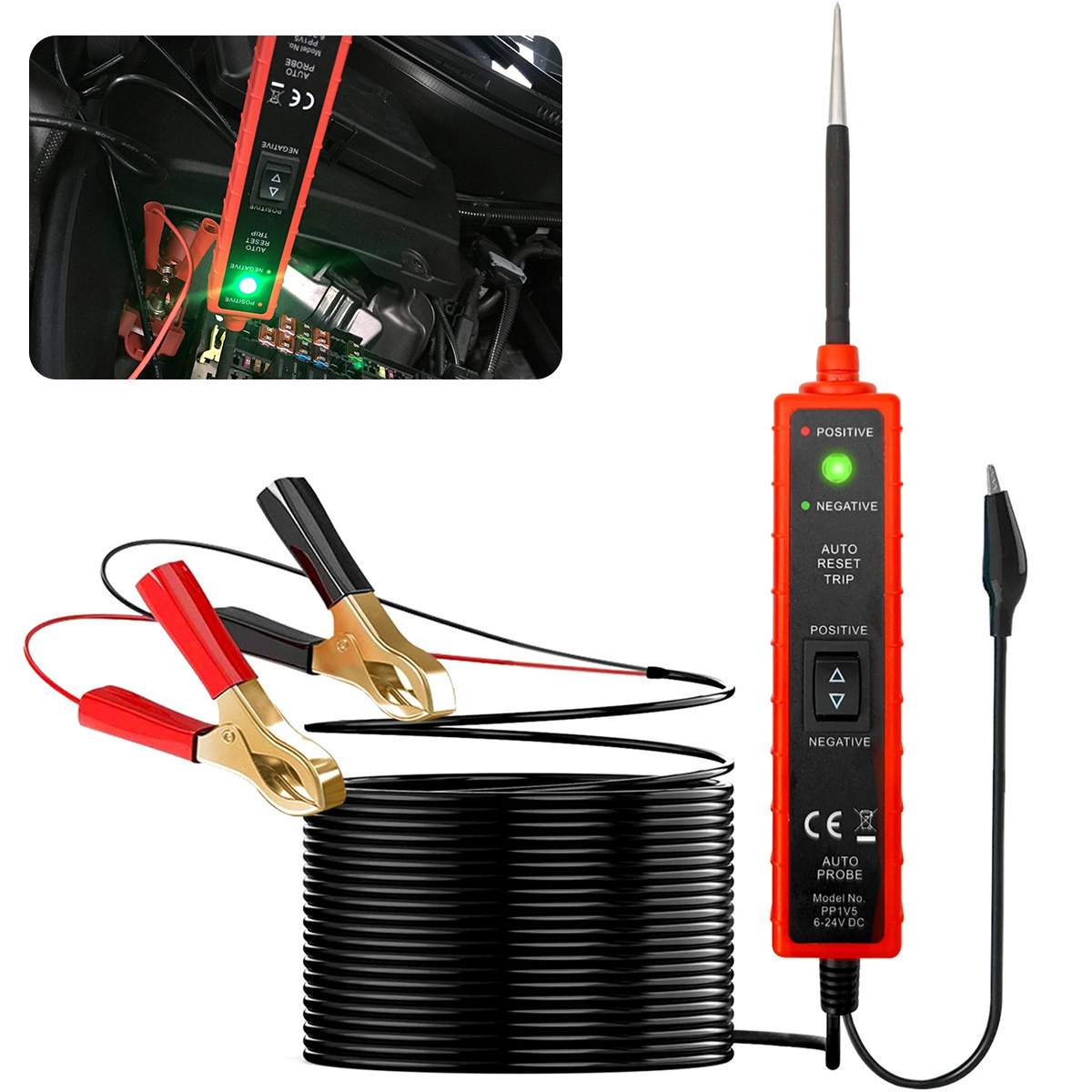 NKTIER Electrical Circuit Tester,624V Electrical Polarity Continuity