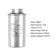 thumbnail image 2 of Uxcell 7.5uF 450V AC Aluminum Case with Terminal Round CBB65 Run Capacitor 2 Pack, 2 of 6