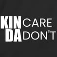 thumbnail image 2 of RedBarn Unisex Black Half Sleeves Cotton "Kinda Care Kinda Don't" Sarcastic Funny Adult Humor T-Shirt, 2 of 3