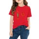 thumbnail image 3 of Blusas y camisas de manga corta con cuello redondo para niños y niñas, camisetas gráficas de manga corta, blusas con estampados bonitos para la temporada escolar., 3 of 8