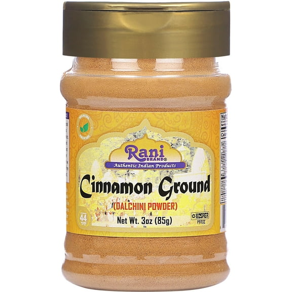 Rani Cinnamon Powder (Ground) Spice 3oz (85g) PET Jar ~ All Natural | Salt-Free | Vegan | No Colors | Gluten Friendly | NON-GMO | Kosher
