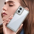thumbnail image 4 of Case for Moto G85 5G,Moto G85 5G Case,Transparent TPU+PC Acrylic Protective Military Grade  Heavy Duty Protection Phone Case for Motorola Moto G85 5G(Gray), 4 of 16