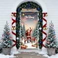 thumbnail image 5 of Uutvery Christmas Holiday Door Cover 35x72 Inches, Santa Claus Pattern with Quality Material,Xmas Door Hanging Decor for Seasonal Decorations and Parties, 5 of 6