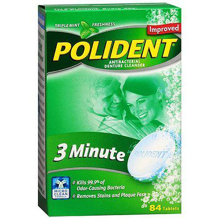 polident 3 minute antibacterial