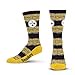 thumbnail image 3 of Bare Feet Pour NFL PITTSBURGH STEELERS RMC Chaussettes Crew Multi-Rayures Couleur de l'Équipe Large, 3 of 4