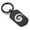Black, variant on Stainless Steel Koru (Spiral) Maori Symbol Dog Tag Keychain Circle Ring