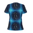 thumbnail image 4 of Naloa Cat Sketch Print T-Shirts Short Sleeve V Neck Tees for Women Fashion Tops Trendy Lightweight Soft Casual Summer Outfits Clothes, 4 of 5