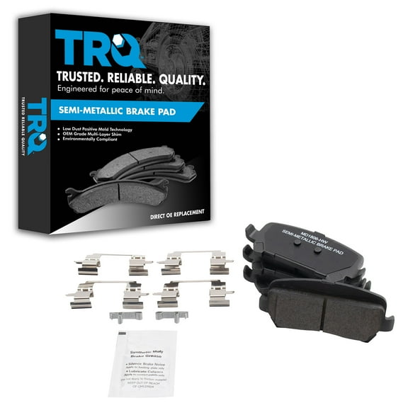 TRQ Rear Premium Posi Semi Metallic Disc Brake Pads for Chevy GMC Pickup Truck BFA73900