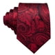 thumbnail image 3 of Set de corbatas Barry.Wang de seda con cachemir, 150 cm, rojo y negro, 3 of 6