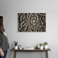 thumbnail image 2 of Great Big Canvas "Buddha Head in Tree Roots, Wat Mahathat, Ayutthaya, Thailand"  by Scott Stulberg Gray Silver   Wrapped Canvas Print Wall Artwork, 2 of 7