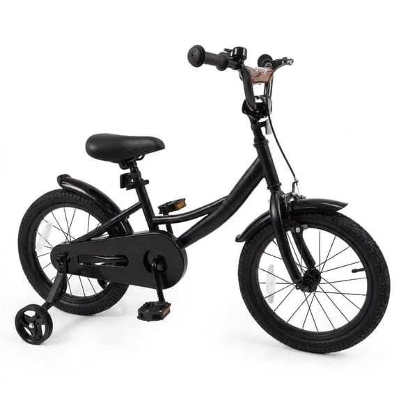 Redsmile Kids Bike 16 Inch with Removable Training Wheels and Adjustable Seat for Boys Girls Ages 3-8, Child Bicycle with Hand Brake for Learning to Ride, 145 lbs Capacity, Beige