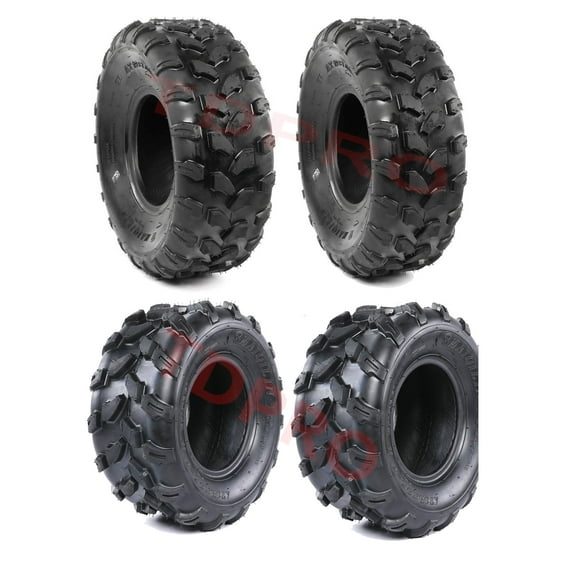 19x7x8 & 18x9.5x8 Full Set Sport ATV Tires 19x7-8 Front 18x9.5-8 Rear Off-Road ATV UTV Tire Turf Tires All-Terrain Mini Bike Tires 4PR Tubeless, Quad Go Kart Tires Set of 4