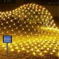 thumbnail image 1 of Halloween Decorations Clearance Sale 3*2m 192pc Solar Net Mesh String Lights Outdoor Waterproof LED Lights for Party Christmas, 1 of 4