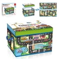 thumbnail image 1 of Organizador de juguetes PicassoTiles con forma de azulejo magnético plegable con diseño de ciudad, 1 of 6