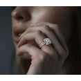 thumbnail image 2 of Anillo De Compromiso Promesa De Plata Con Moissanita, 2 of 5