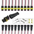 thumbnail image 1 of 5Pcs 2-Pin Car Waterproof Electrical Connector Plug for Motorcyle Scooter, 1 of 8