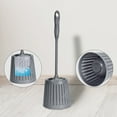 thumbnail image 3 of Unique Bargains Toilet Brush Long Handle Flexible Brush Head Gray 2 Pcs, 3 of 5