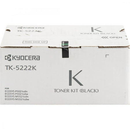 UPC: 0632983037201 | Kyocera TK-5222K Original Standard Yield Laser Toner Cartridge – Black – 1 Each – 1200 Pages