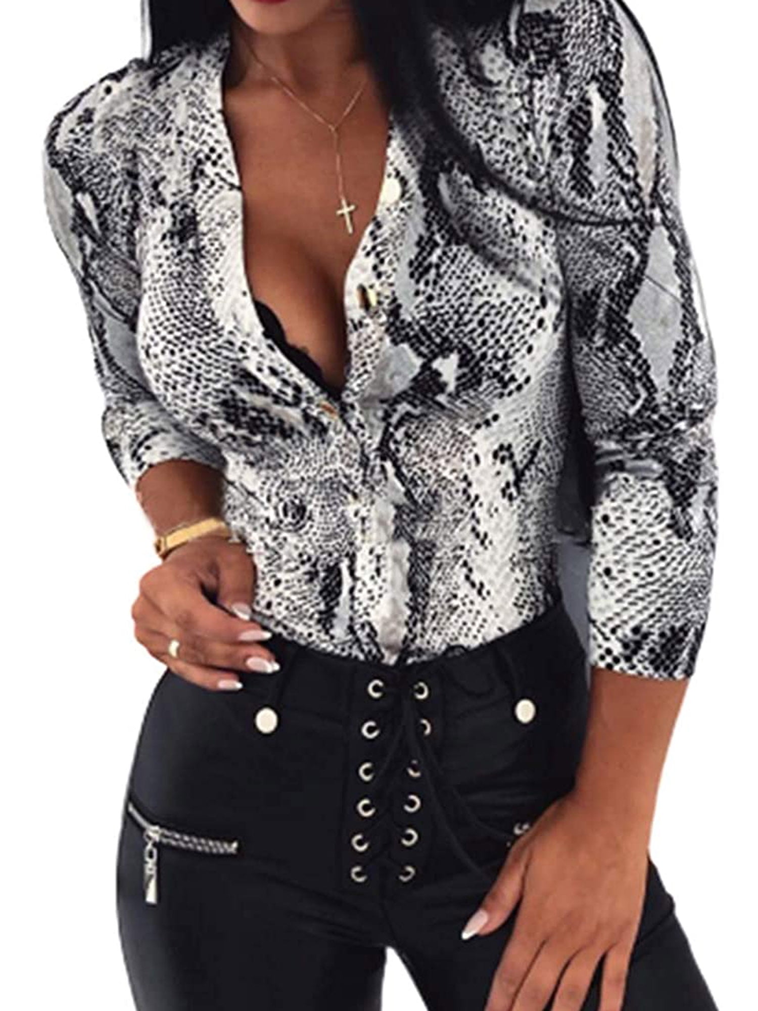 Snakeskin Shirt Womens