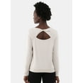 thumbnail image 3 of Avia Women's and Women's Plus Twist Back Top with Long Sleeves, Sizes XS-4X, 3 of 5