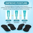thumbnail image 3 of XINIFOOT Orthotic Insoles Posture Correcting Shoe Insole for Foot Alignment, Plantar Fasciitis Pronation Flat feet Arch Support Shoe Inserts for Supination Relief Foot Alignment,Bow Legs, Knock-Knees, 3 of 8