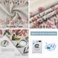 thumbnail image 2 of Fsddascl Spring Floral Blackout Curtains for Bedroom/Living Room, Thermal Insulated Kitchen Curtains, Watercolor Botanical Rustic Farmhouse Grommet Darkening Window Treatment Drapes 52"x63"x2, 2 of 6