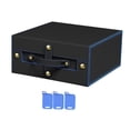 thumbnail image 2 of Caja de colección de tarjetas, almacenamiento portátil de tarjetas graduadas para adultos, tarjetas graduadas Bgs negro azul, 2 of 7