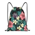 thumbnail image 1 of Saiise Green Tropical Leaves Pattern Sports Drawstring Backpack - String Swim Gym Bag with Wet Proof Pocket for Women&Men-Medium, 1 of 6