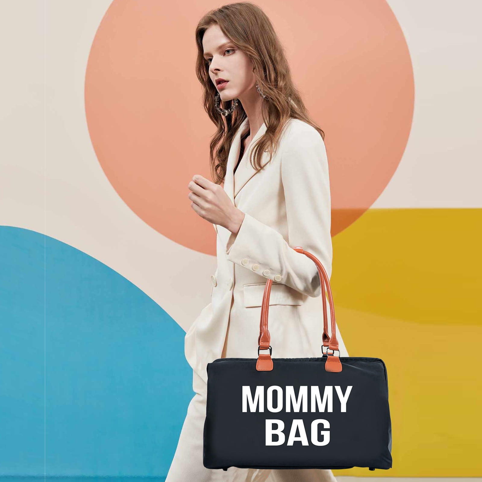 Baby Diaper Tote Bag with Changing Pad Large Capacity Mommy Bag Maternity Bag Travel Bag for Hospital & Functional Baby Care