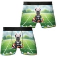 thumbnail image 3 of Happy Easter Hello Spring French Bulldog Playing Football All Over Print Boxer Briefs Underwear for Men Dad Dog Lover Gifts - 13003, 3 of 6