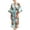 Light Blue, variant on Women's Summer Silk Robe Lightweight Pjs Soft Thin Cool Silky Satin Bathrobe Spring Casual House 3/4 Sleeve Sleepwear Black Small-Large