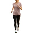 thumbnail image 4 of Weikingp Fitted Tees For Women，Tight Shirts For Women Gym Workout Tops Going Out Tops Business Casual Outfits Short Sleeve Tight Shirts For Women Crew Neck Brown XL, 4 of 9