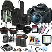 Canon EOS Rebel T7 DSLR Camera Bundle, 24MP CMOS Sensor, 4K, Black, 1 Count (International Version)