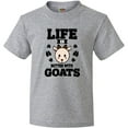 thumbnail image 3 of Inktastic Life is Better with Goats Youth T-Shirt, 3 of 5