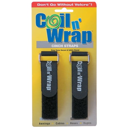 AP Products 006-75 Coil N' Wrap 1" x 16" RV Cinch Strap - 2 Pack