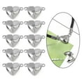 thumbnail image 3 of Locking Jewelry Clasp, Necklace Clasp Closures, Bracelet Extender DIY Heart Shape 10pcs, 3 of 8