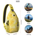 thumbnail image 3 of Natural Wood Pattern Sling Backpack, Lightweight and Durable Travel Crossbody Bag with Rustic Wood Texture, Weathered Woodgrain Print and Vintage Style, 3 of 6