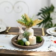 thumbnail image 3 of Hanobe Decorative  Tray Candle Holder Plate: Wooden Farmhouse Coffee Table Trays Centerpiece for Table Decor (Distressed), 3 of 18
