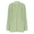 thumbnail image 4 of BADHUB Women's 2025 Open Front Chunky Cardigans Lantern Long Sleeve Oversized Knit Outwear with Pocket Green L, 4 of 6