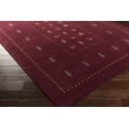 thumbnail image 2 of Surya Gava Hand-Knotted Red/Blue Area Rug, 2 of 3