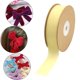 thumbnail image 1 of Cinta de terciopelo Cinta decorativa Cintas flocadas DIY con carrete Cinta de floristería para envolver regalos Costura Fabricación de moños de Beige, 1 of 8