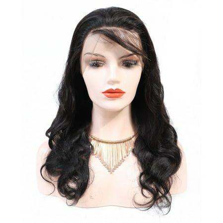 Beroyal Brazilian Virgin Hair Body Wave 360 Lace Frontal Wigs Human Hair with Baby Hair Good Quality 360 Lace Frontal Wig Natural Color, (Best Quality Lace Wigs)